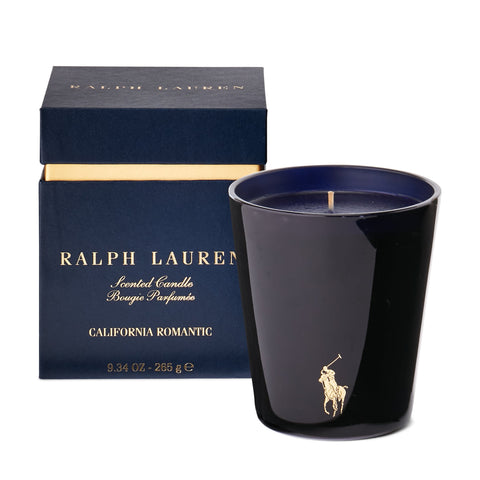 CALIFORNIA ROMANTIC CANDLE NAVY AND GOLD