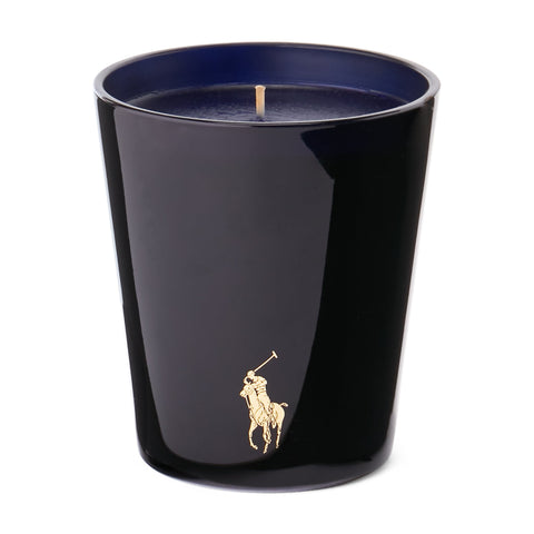 ROUND HILL CANDLE NAVY AND GOLD