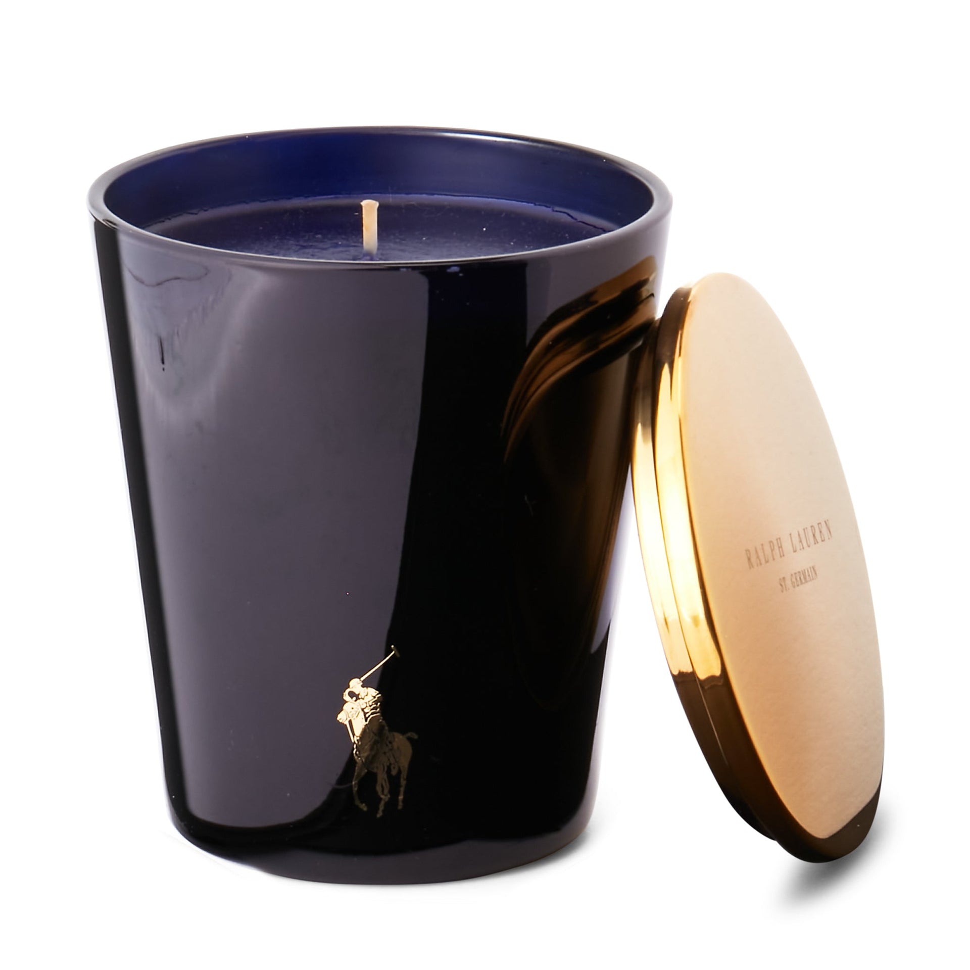 ST. GERMAIN CANDLE NAVY AND GOLD