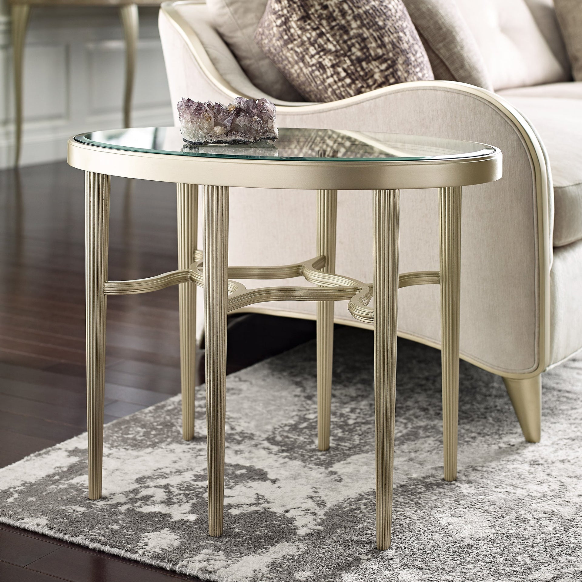 LILLIAN OVAL END TABLE