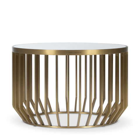 COLLIER BRASS COFFEE TABLE