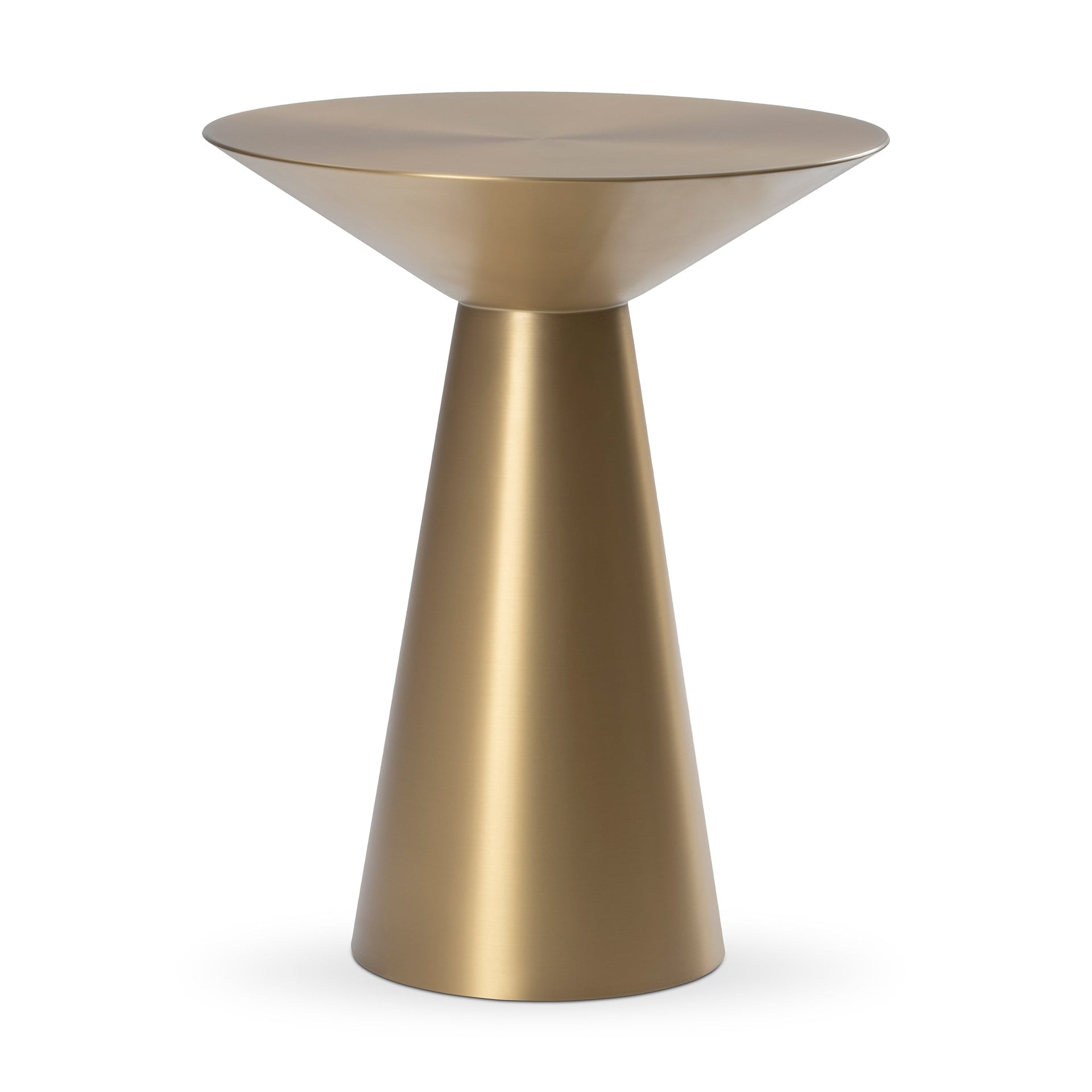 ROUNDING BRASS PETITE END TABLE