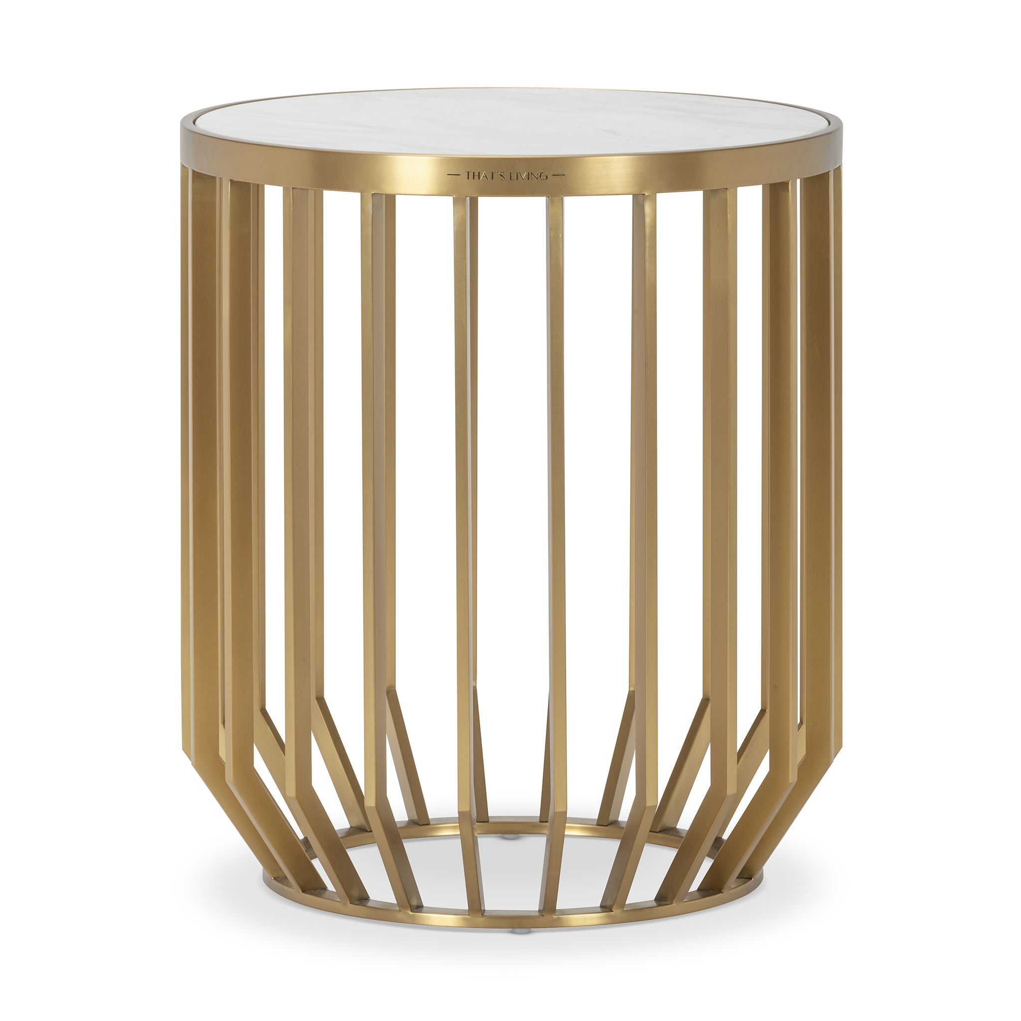 COLLIER BRASS END TABLE