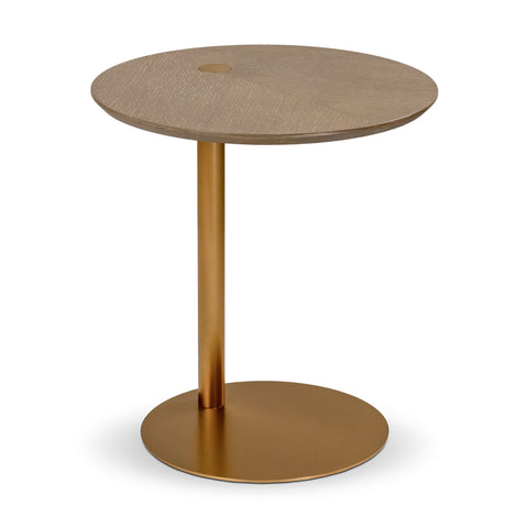 LUNA GREIGE OAK END TABLE