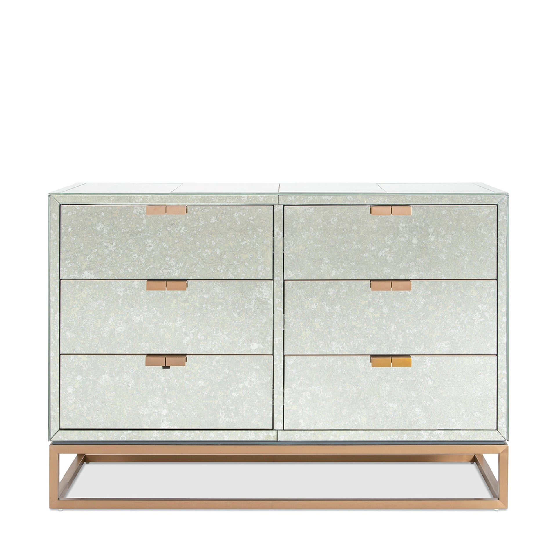 GALLAGHER BRASS 6-DRAWER CHEST