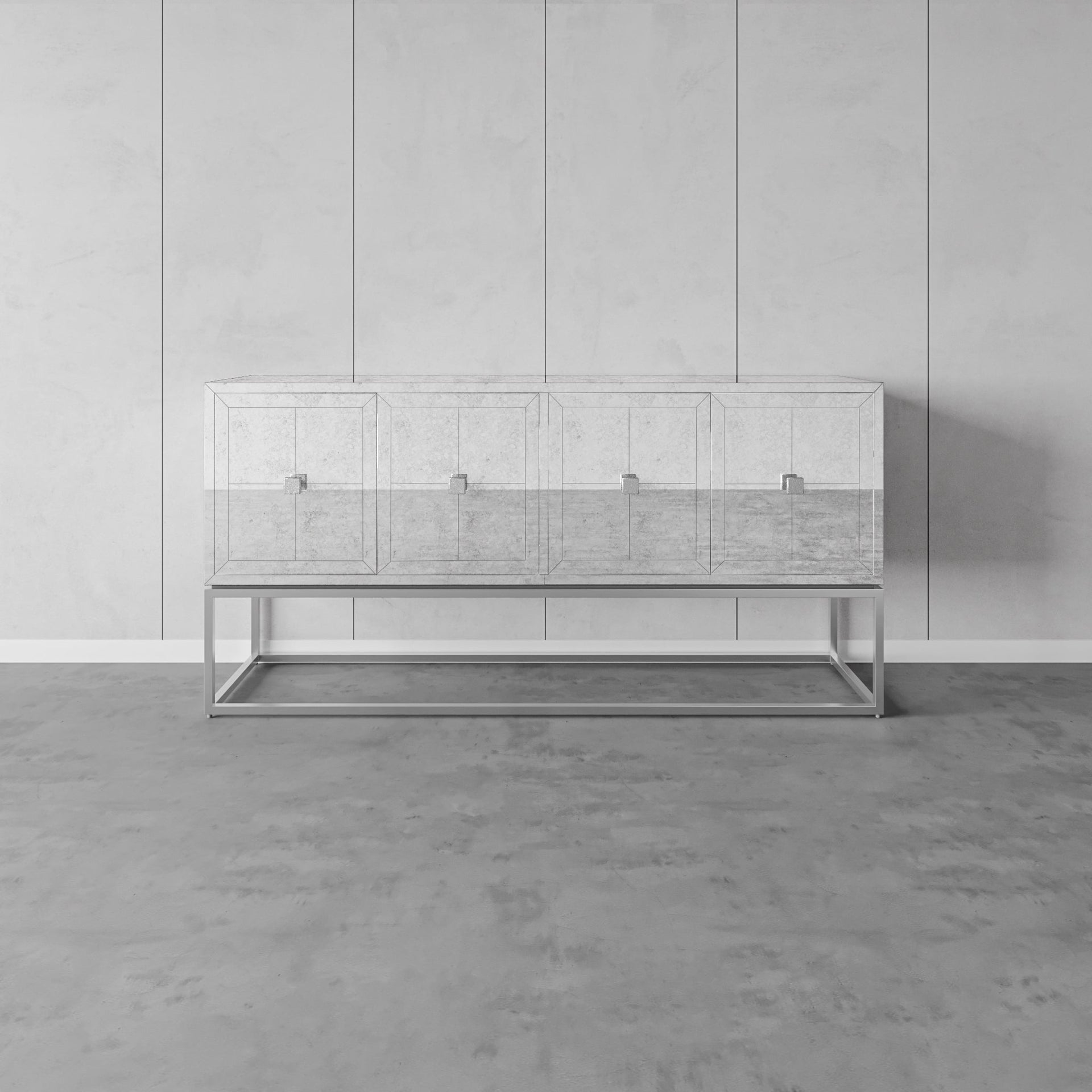 GALLAGHER SILVER SIDEBOARD