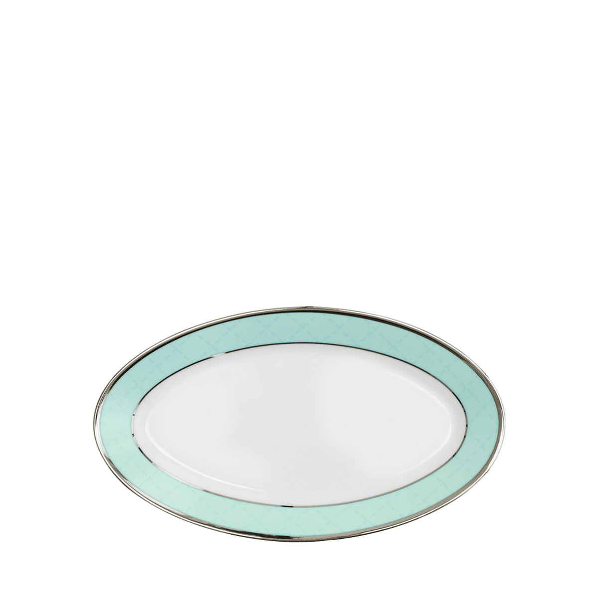 ETHEREAL BLUE MIR OVAL PICKLE DISH 22CM