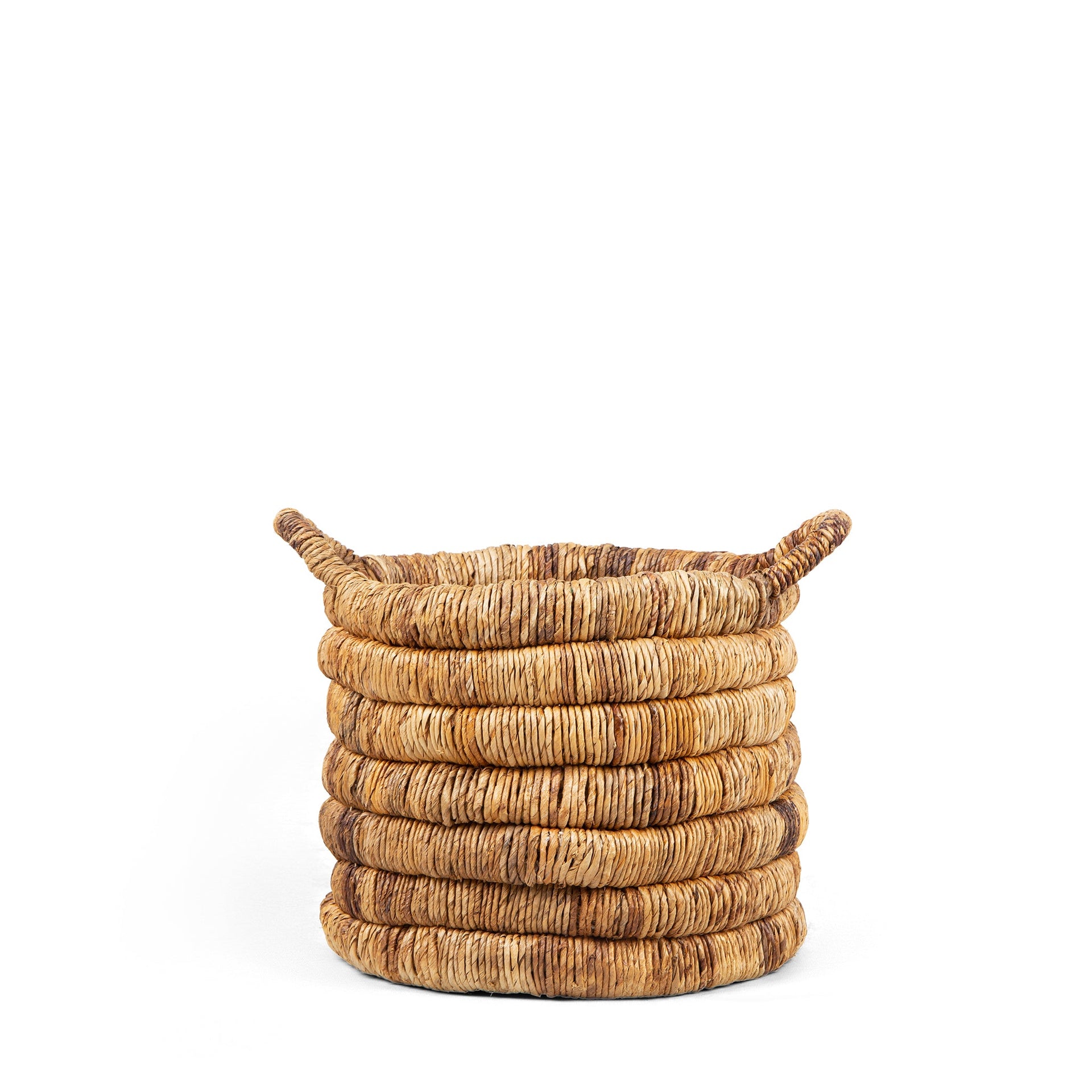 CATERPILLAR SAGO ROUND BASKET TWO- TONE - LARGE