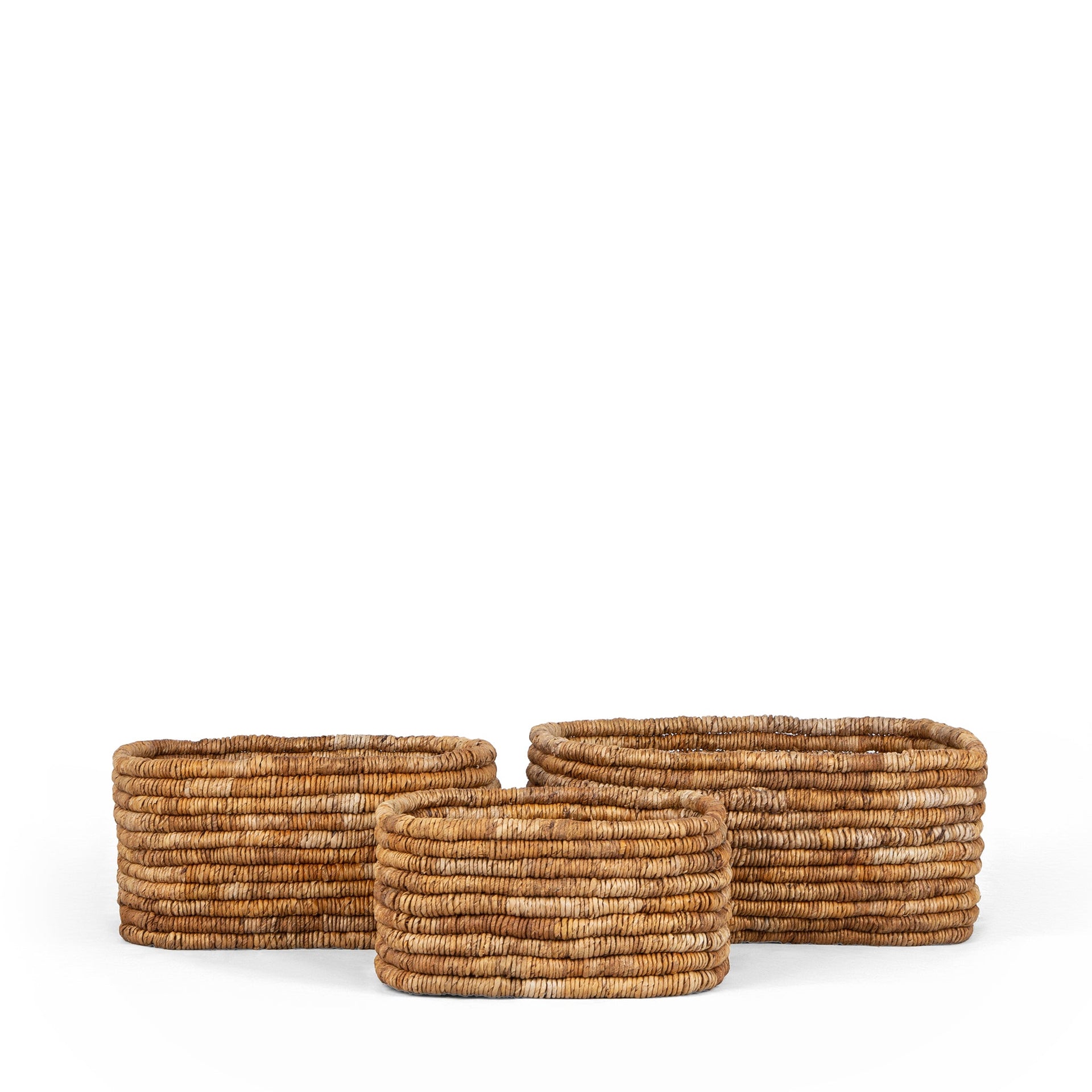 CATERPILLAR AMBANG RECTANGULAR BASKET TWO-TONE - SET OF 3