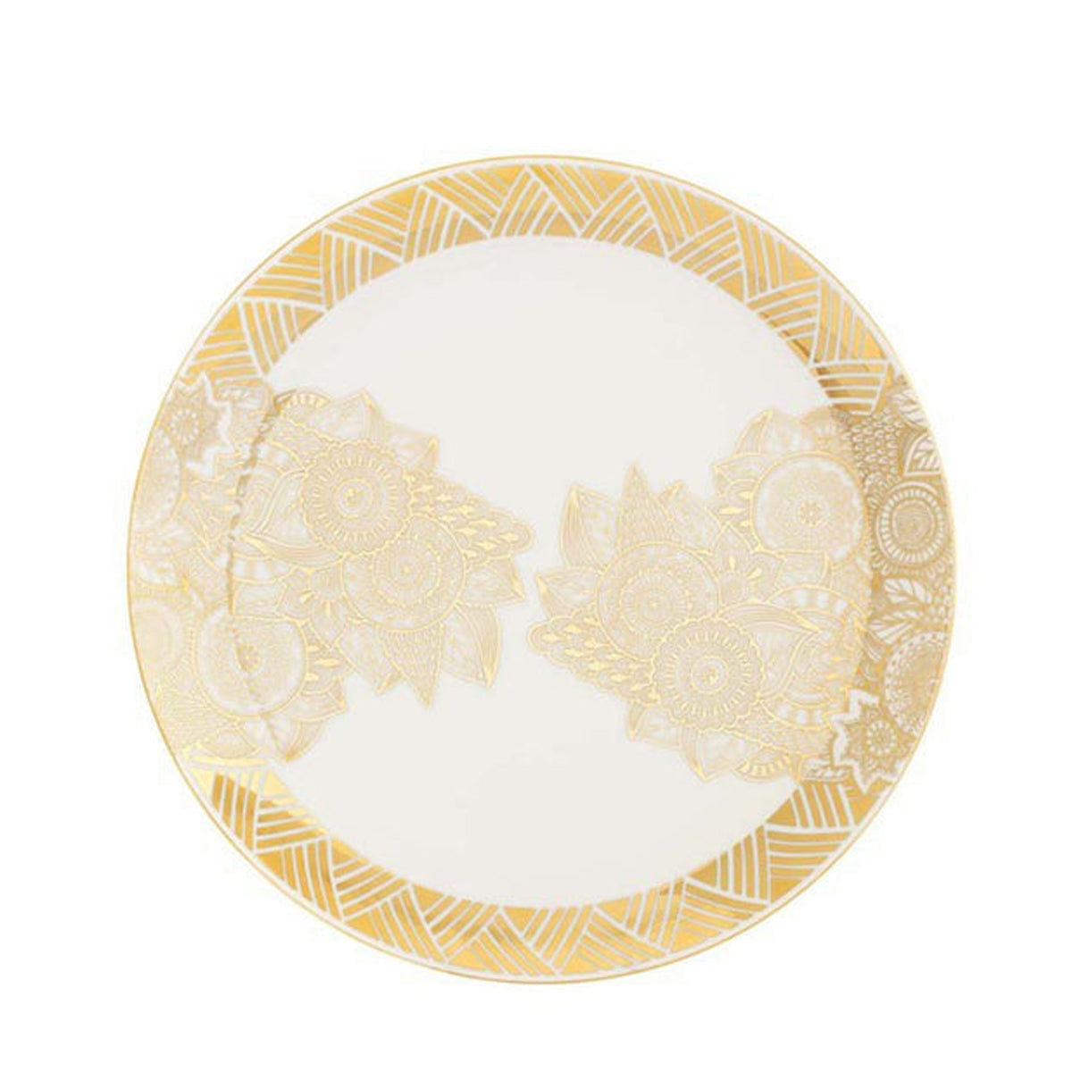 GRAPHIC FLORAL DINNER PLATE 27CM