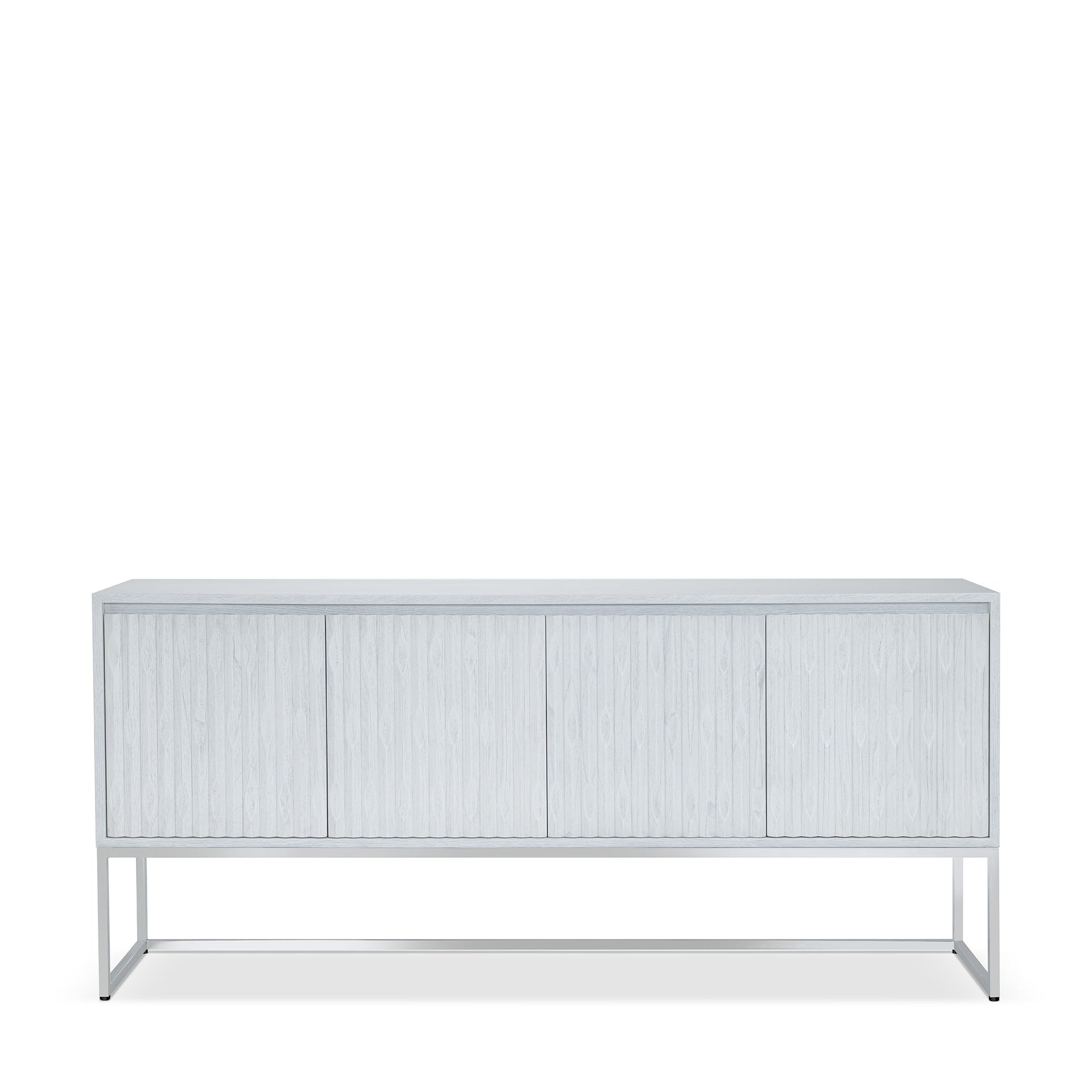 INSCULPT SILVER WHITE SIDEBOARD