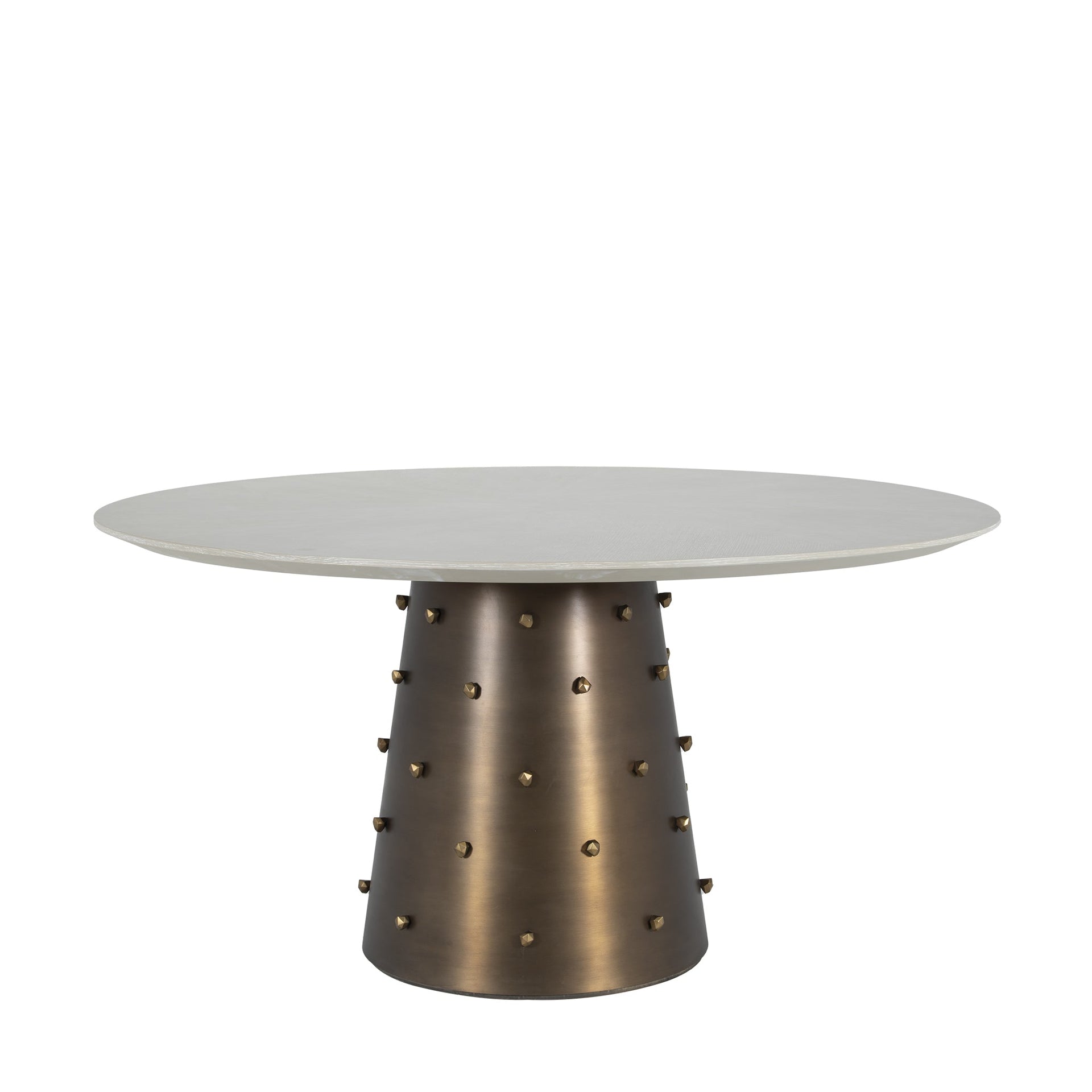 ROCHE BRASS GRANDE ROUND DINING TABLE