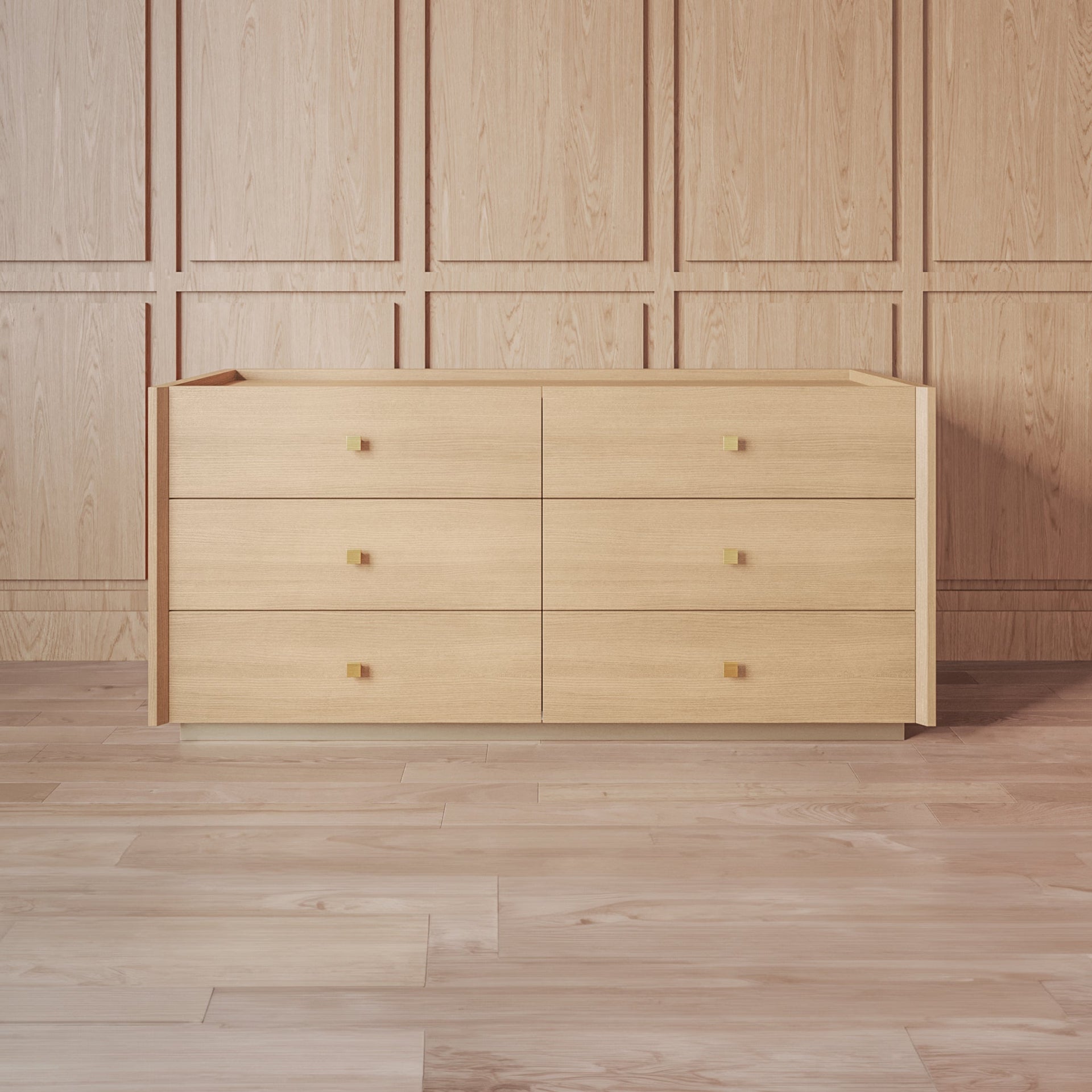 CARLTON NATURAL OAK CHEST OF DRAWERS