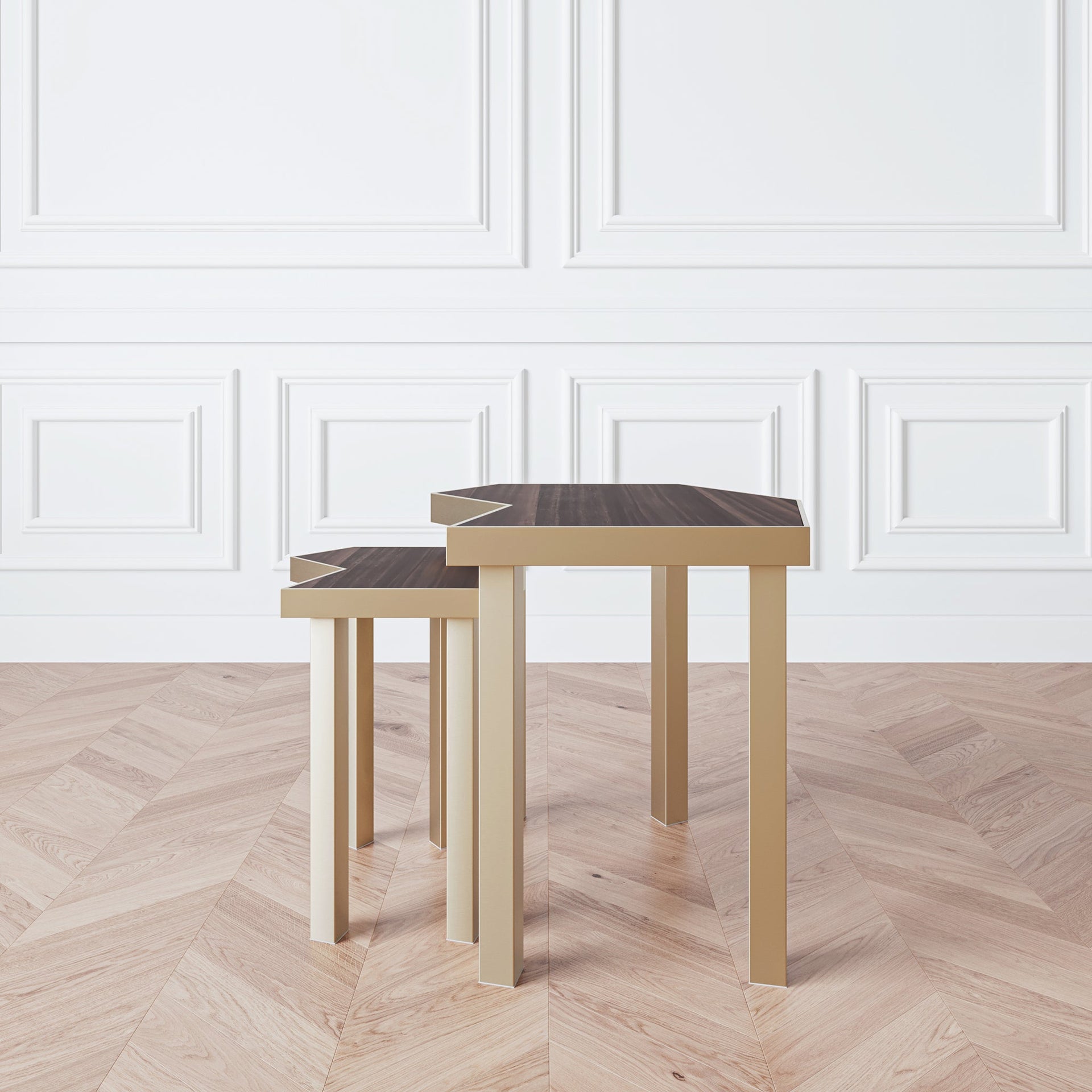 AURA SMOKED EUCALYPTUS TALL END TABLE