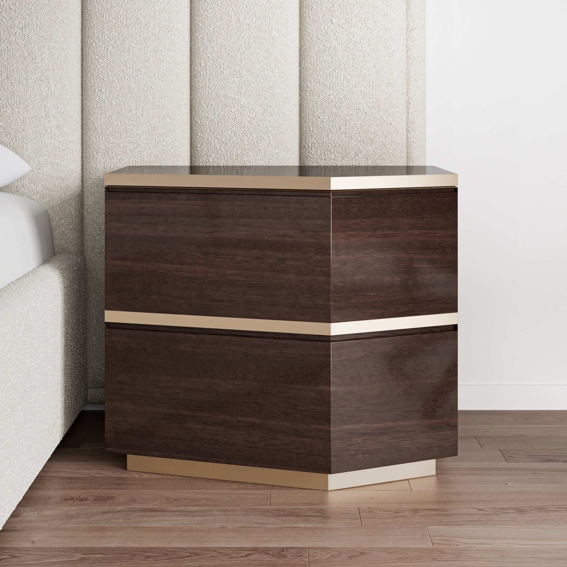 AURA ULTRA LEFT & RIGHT ELEMENT SMOKED EUCALYPTUS NIGHTSTAND