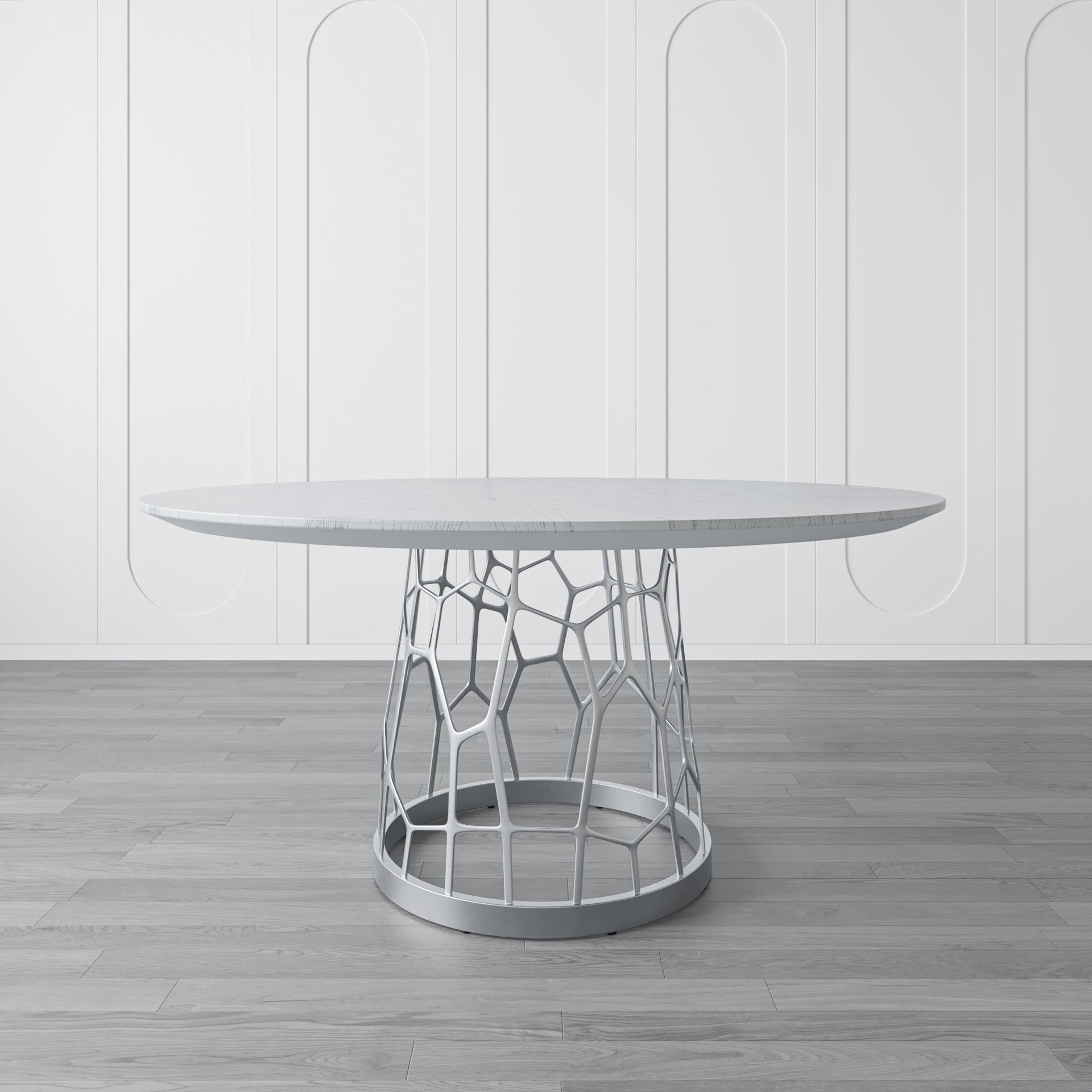 FAMI SILVER WHITE TABLE