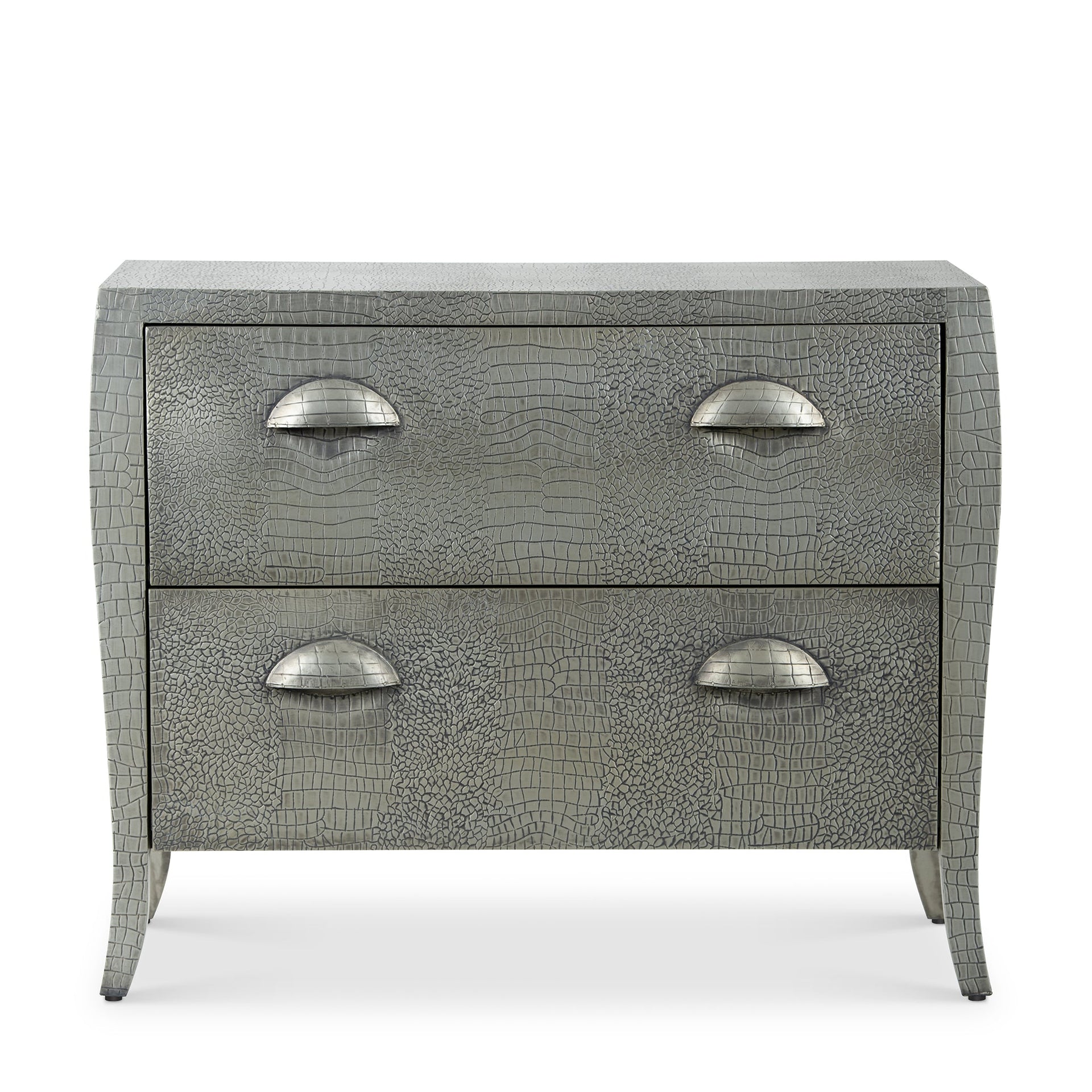 DREAMER WHITE METAL 2-DRAWER CHEST