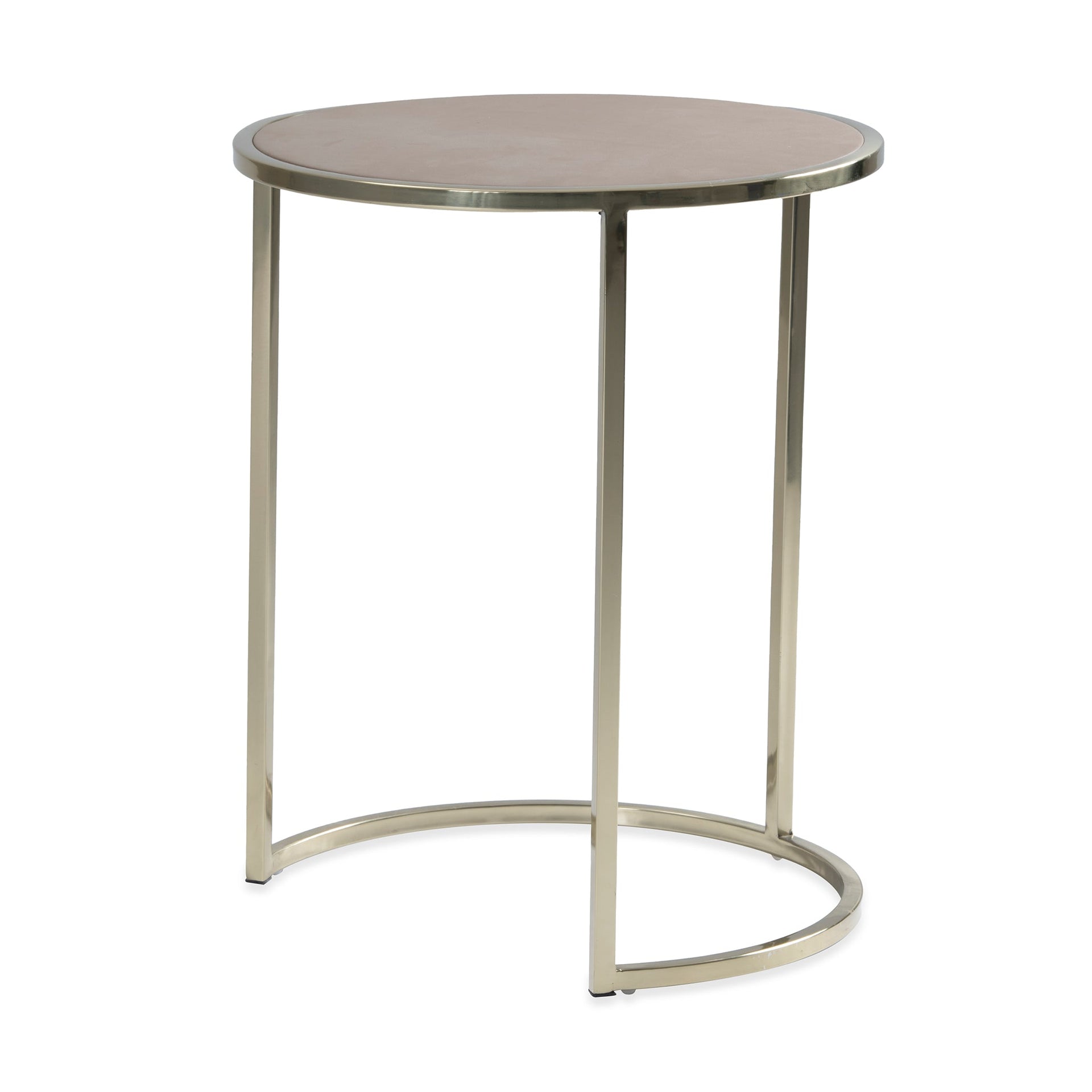 SHAYA LATTE LEATHERETTE NESTING TABLES