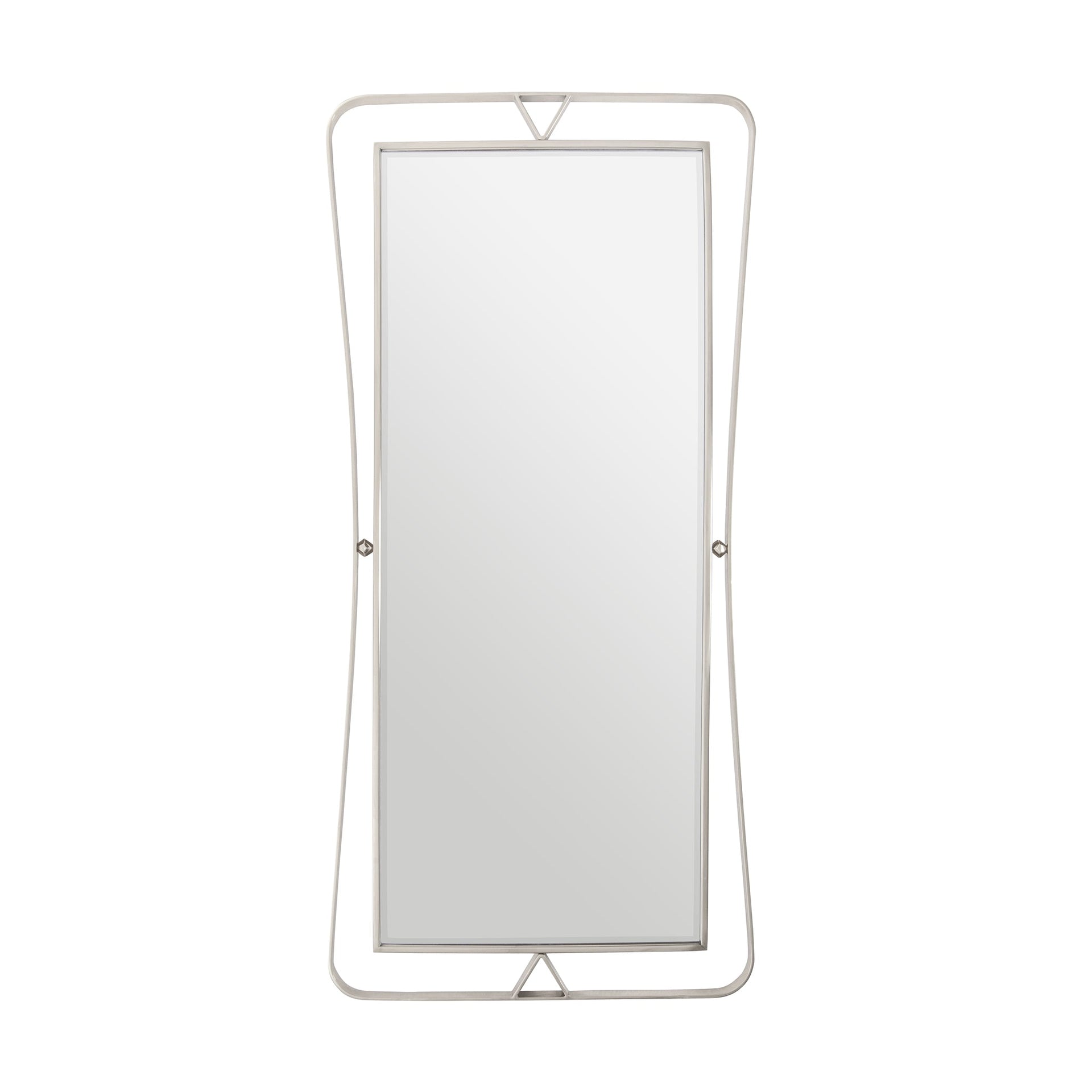 SUNBURST NICKEL RECTANGLE MIRROR