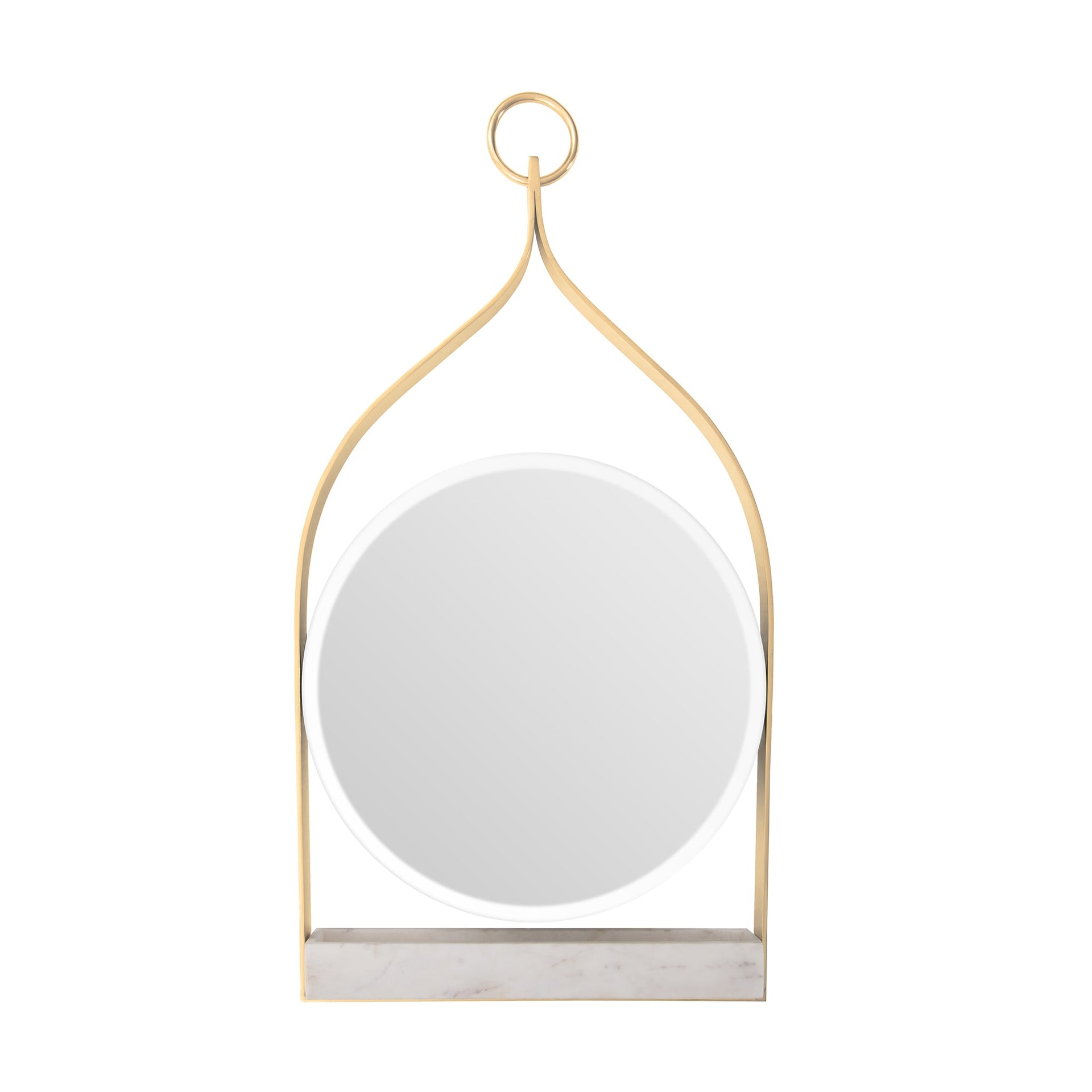 MAHAL HANGING MIRROR
BRASS