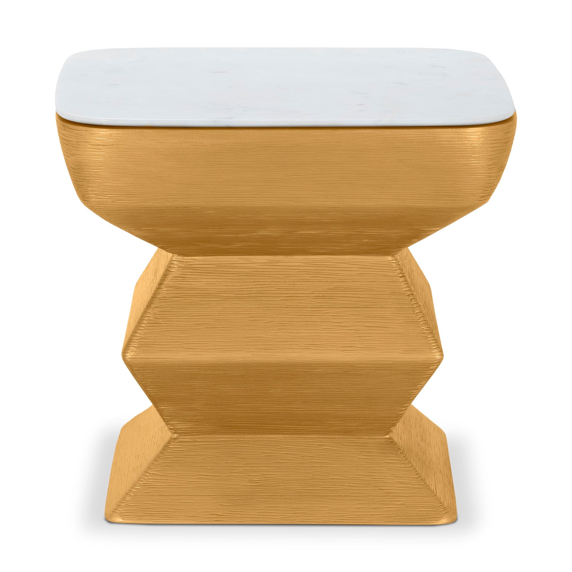 FLOW GOLD END TABLE