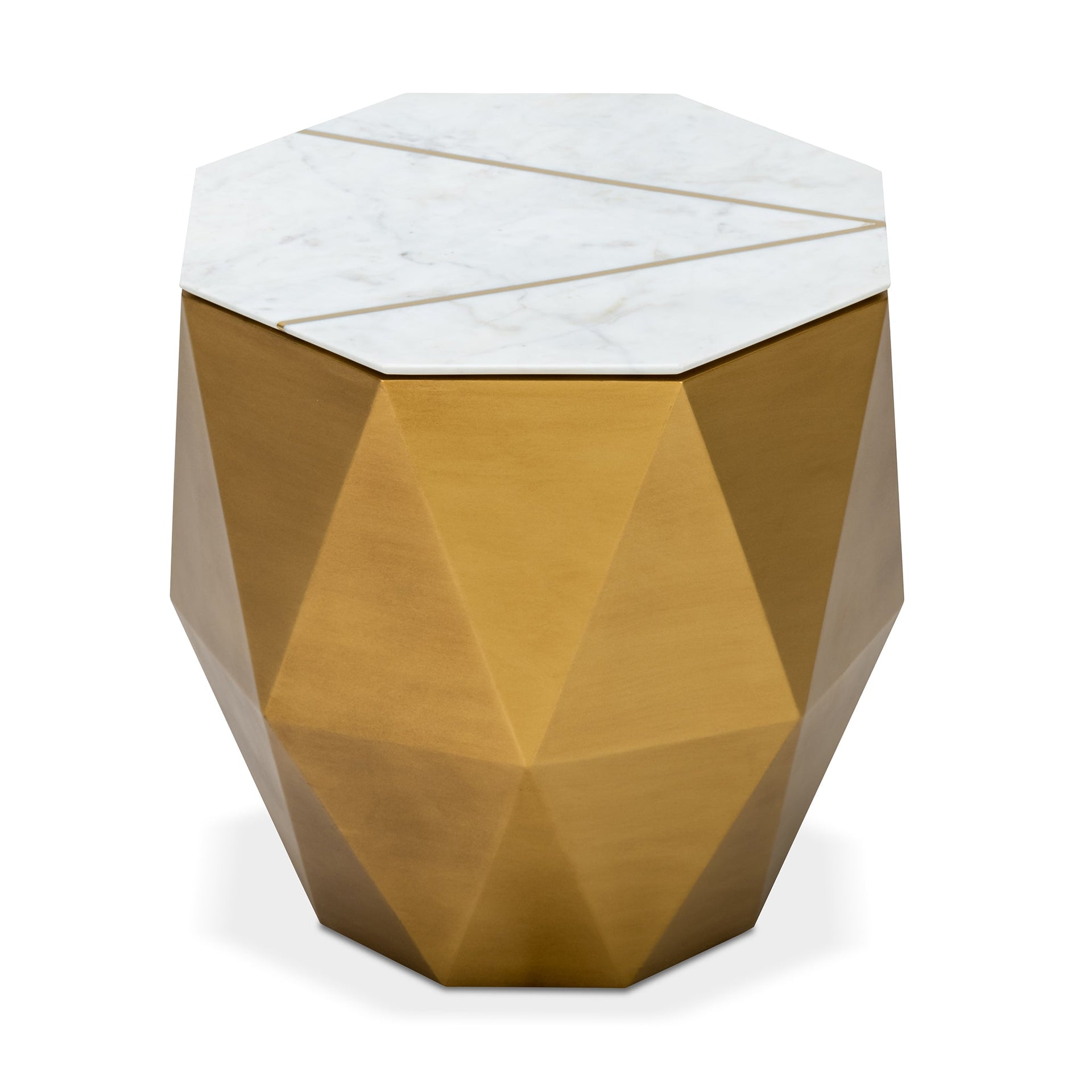 PRISM  BRASS SIDE TABLE