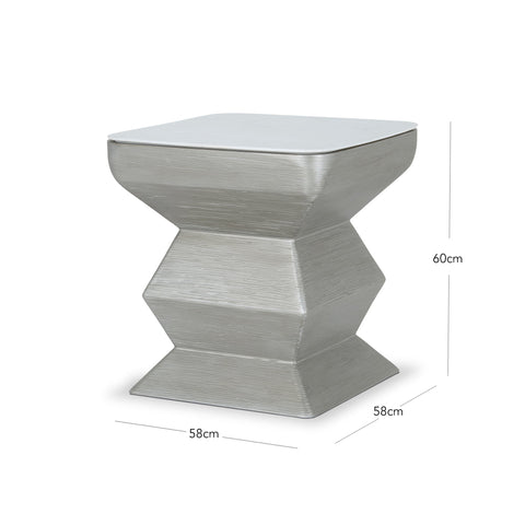 FLOW SILVER TALL COFFEE TABLE