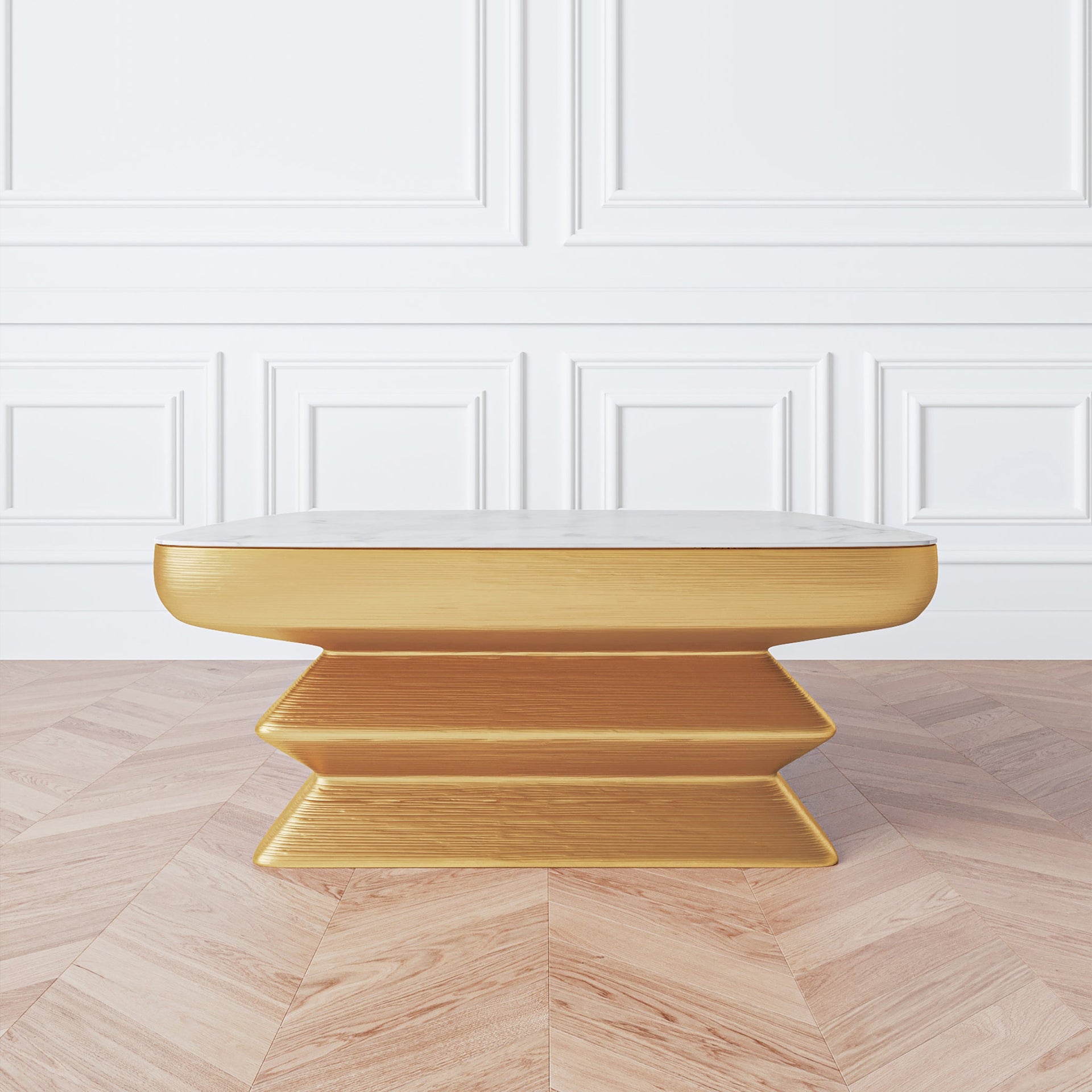 FLOW GOLD LOW COFFEE TABLE