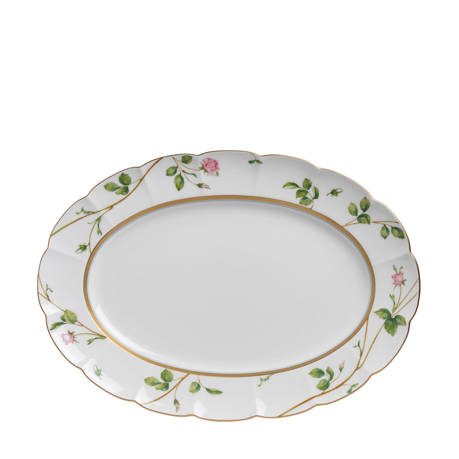 BLOOMING ROSY LANE  41CM OVAL PLATTER