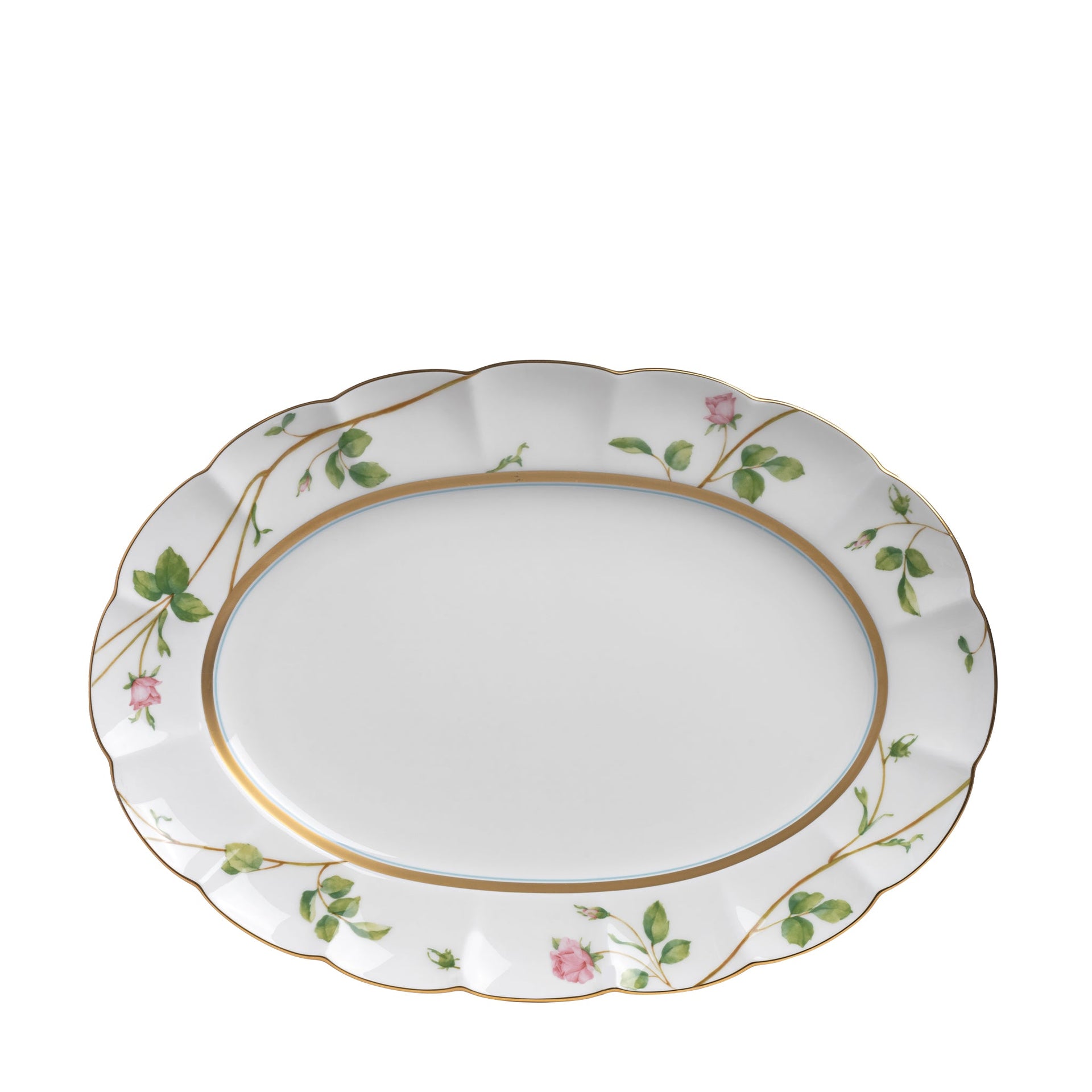 BLOOMING ROSY LANE  38CM OVAL PLATTER