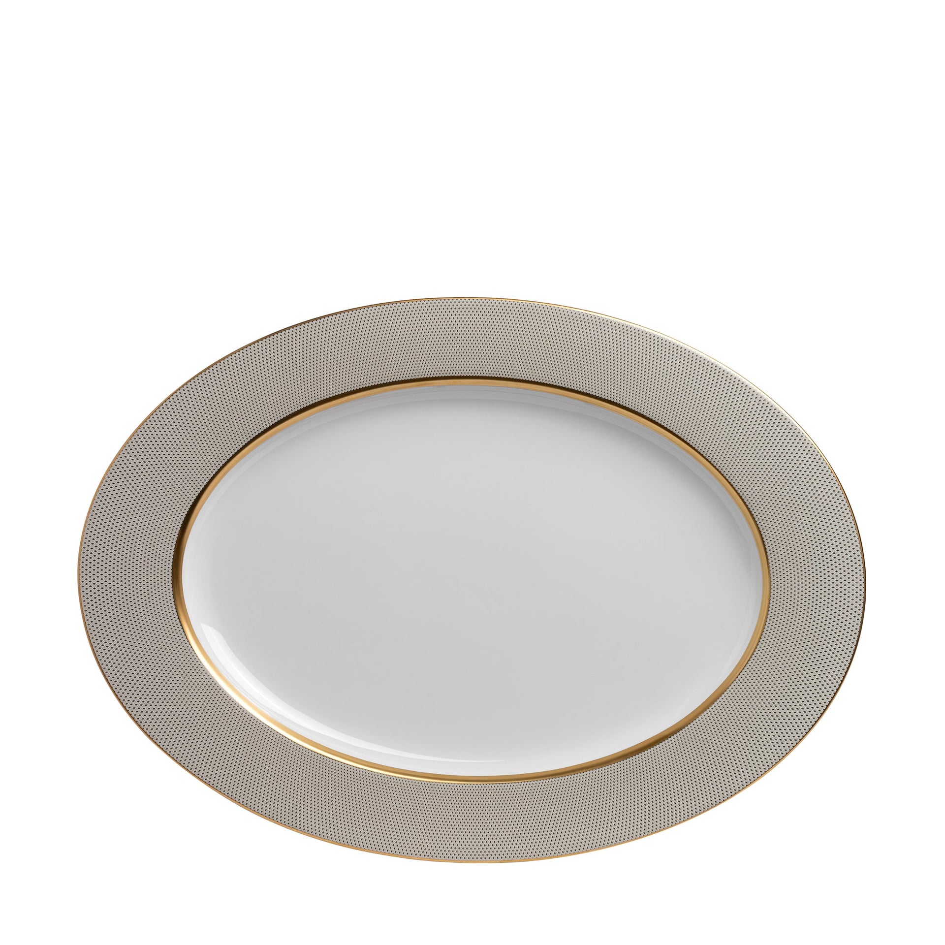 GOLD DIAMOND 43CM OVAL PLATTER