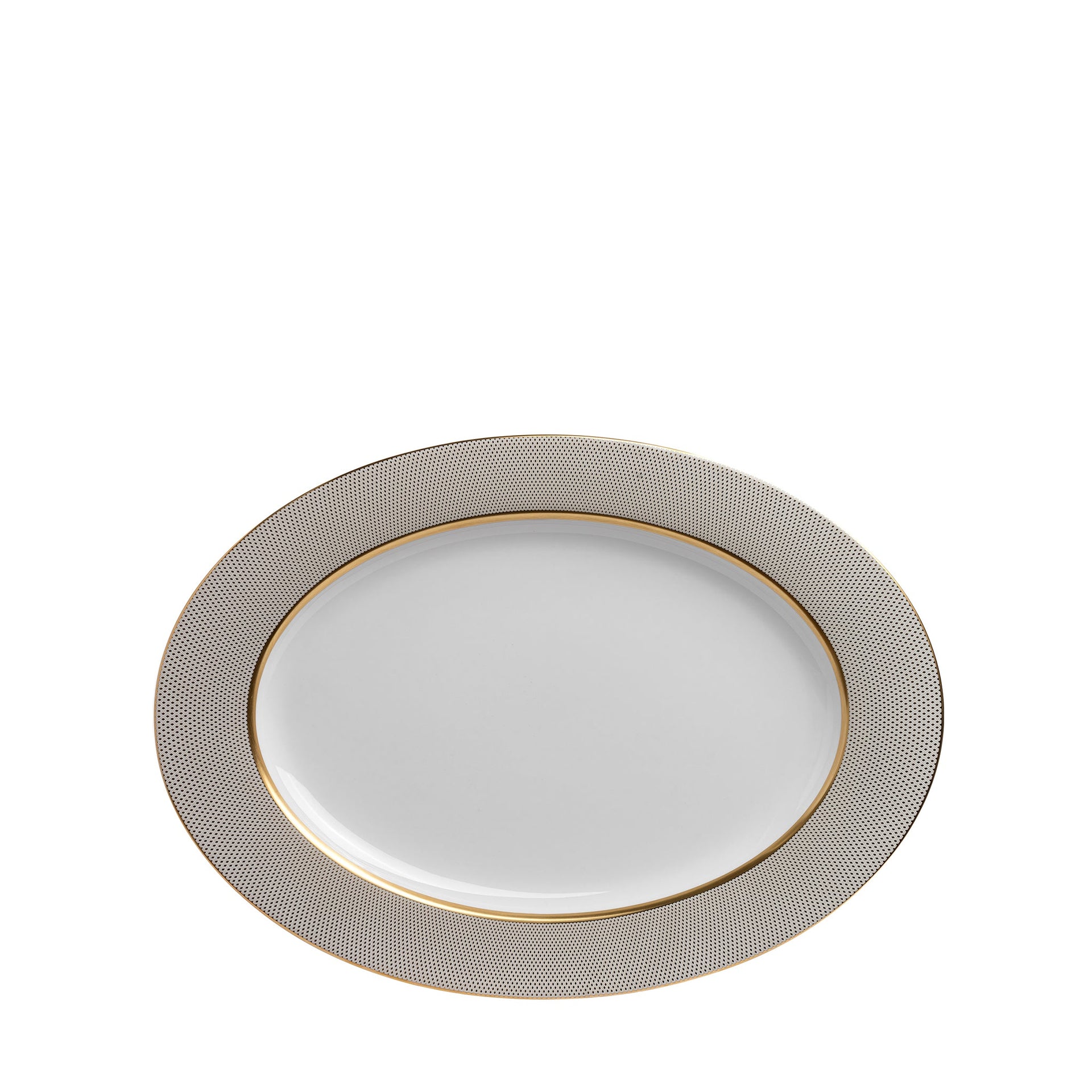 GOLD DIAMOND 32CM OVAL PLATTER