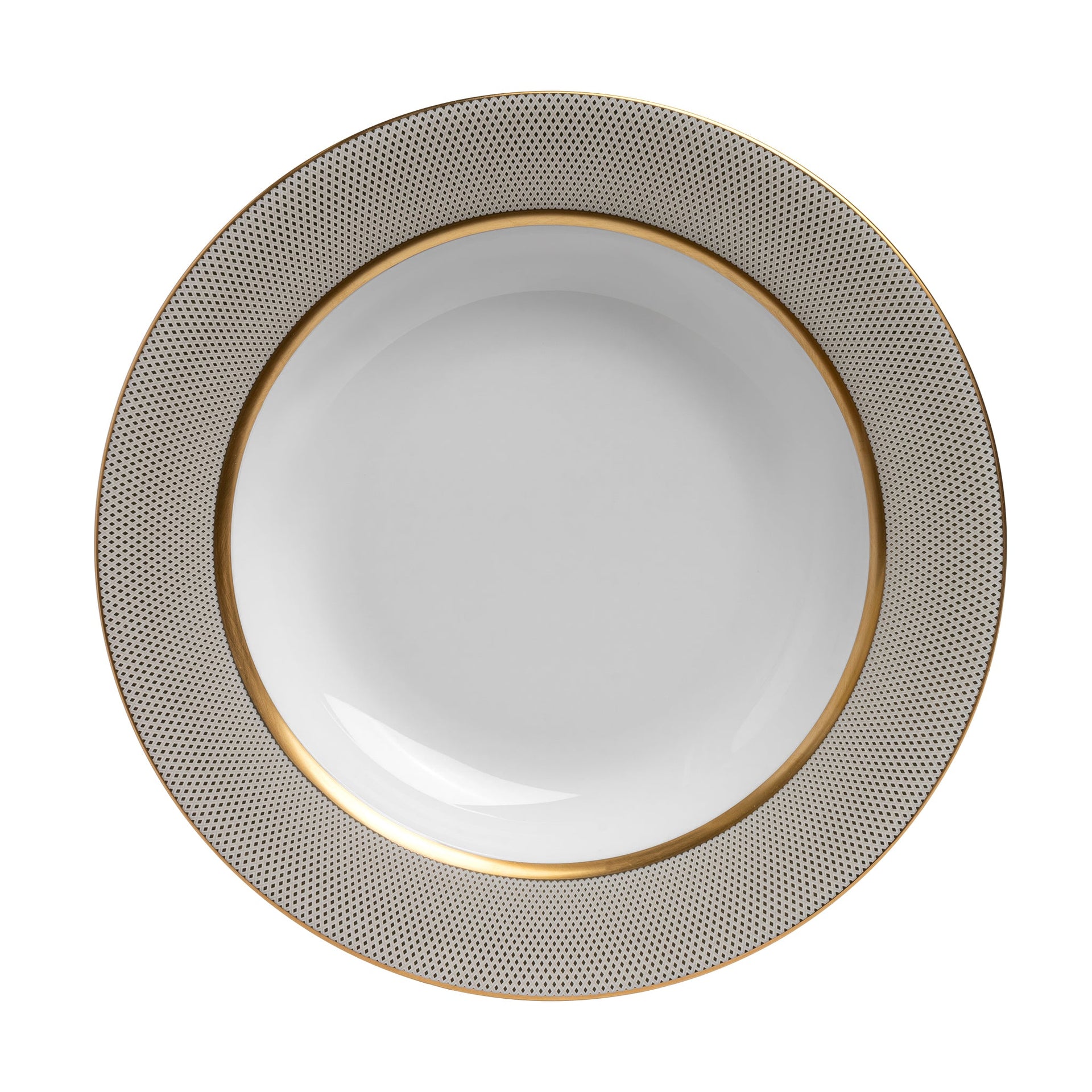 GOLD DIAMOND 23CM RIM SOUP PLATE