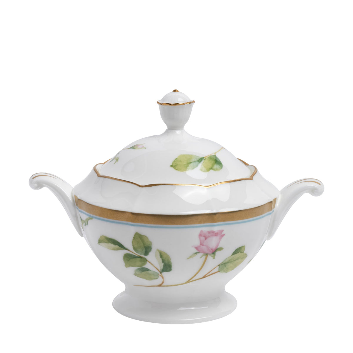 BLOOMING ROSY LANE SUGAR BOWL WITH COVER 290CC