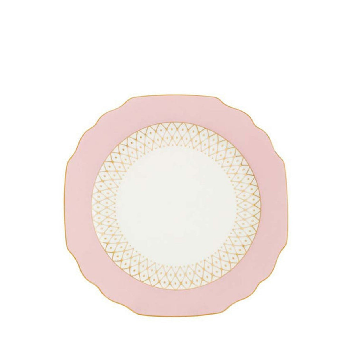 PINK GEORGIAN DESSERT PLATE 22CM