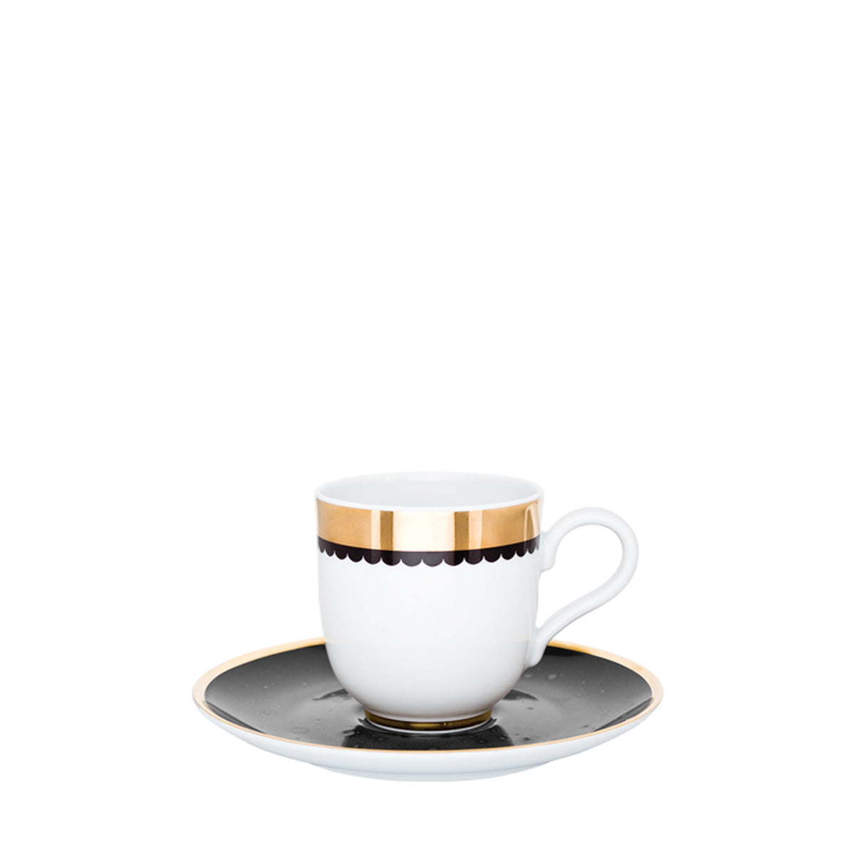 SATURN COFFEE CUP AND SAUCER SET OF 6 11CL
