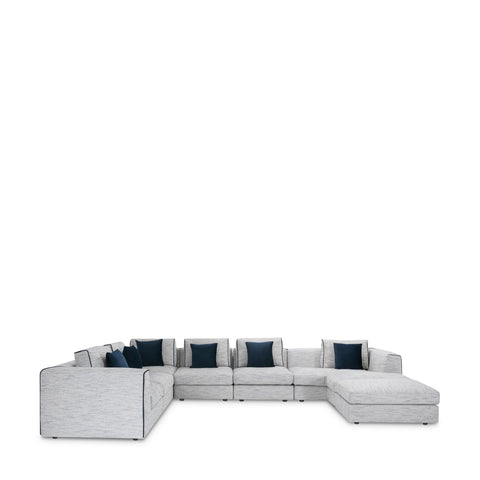 STREAMLINER CHENILLE 7-PC RIGHT SECTIONAL SOFA