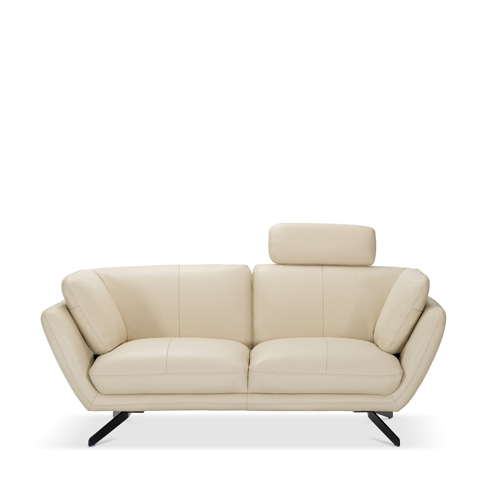 TOREY LEATHER LOVESEAT