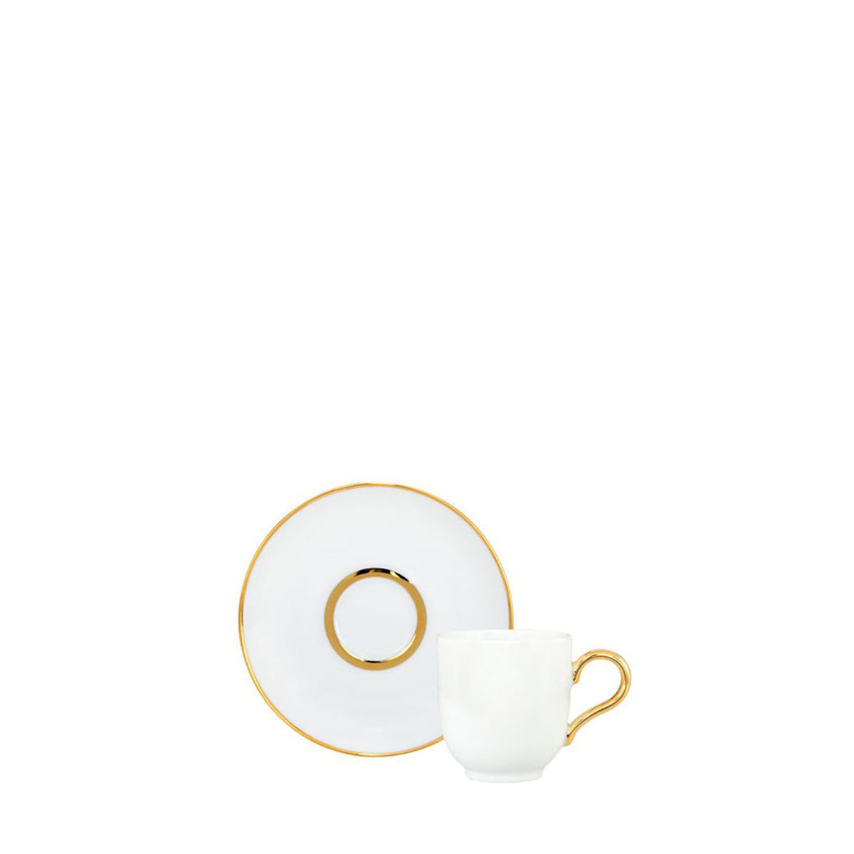 PREMIUM GOLD COFFEE CUP AND SAUCER 11CL