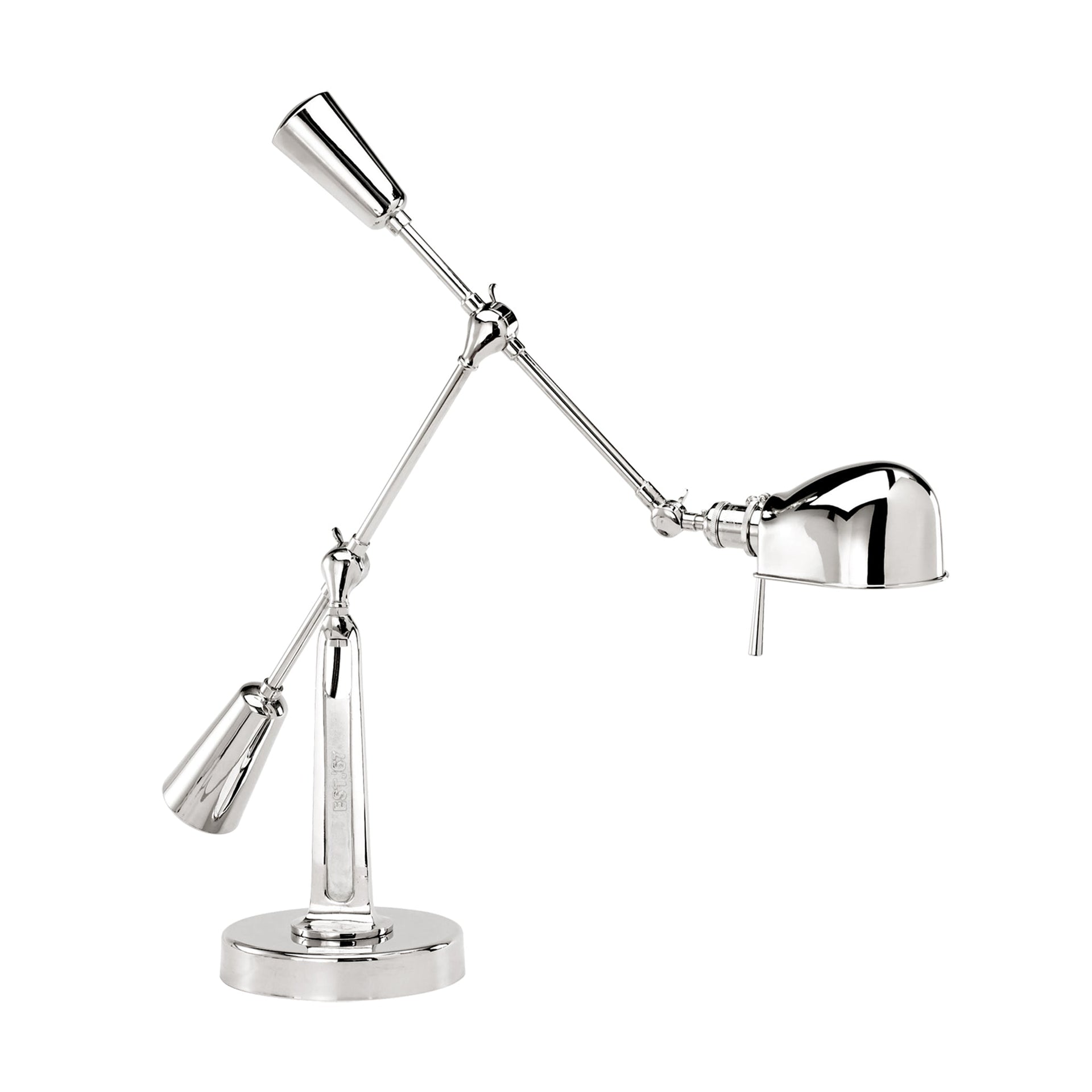 RL '67 BOOM ARM DESK LAMP IN POLISHED NICKEL