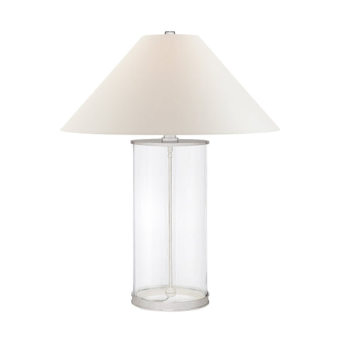 MODERN TABLE LAMP IN POLISHED SILVER