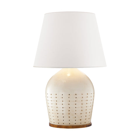 HALIFAX LARGE TABLE LAMP IN COCONUT PORCELAIN