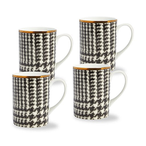 WESSEX MUG SET BLACK AND WHITE